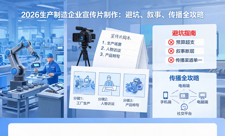 2026生产制造企业宣传片制作：避坑、叙事、传播全攻略/宣传片拍摄-企业宣传片拍摄-企业宣传片-三维动画制作-制作宣传片公司-影视公司